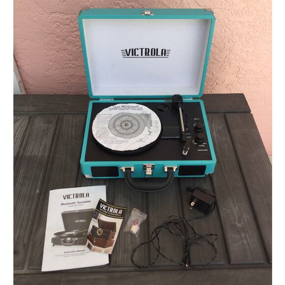 Victrola Other - Victrola Journey Bluetooth Portable Record Player Turquoise